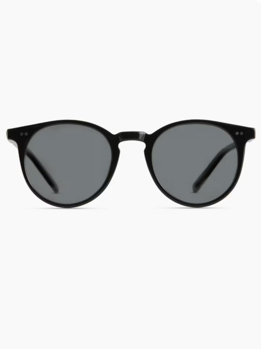 NWT Quince Noah Polarized Acetate Sunglasses Black with Grey Lenses